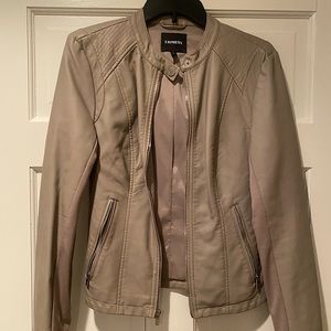 Express Faux Leather Moto Jacket - M